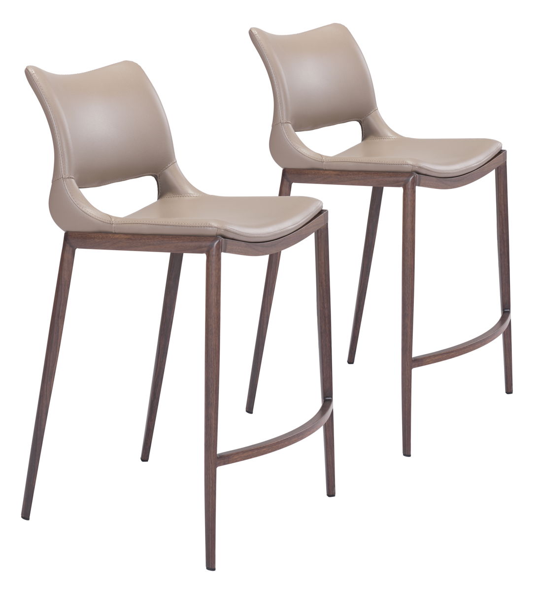 Ace - Counter Chair (Set of 2) - Walnut Legs