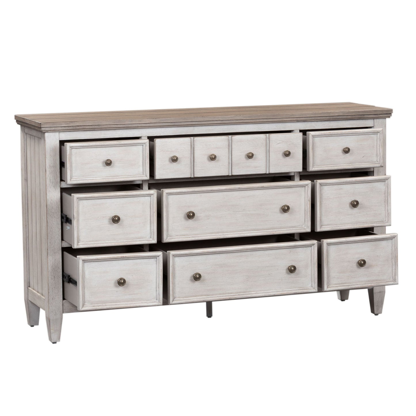 Heartland - 9 Drawer Dresser - White