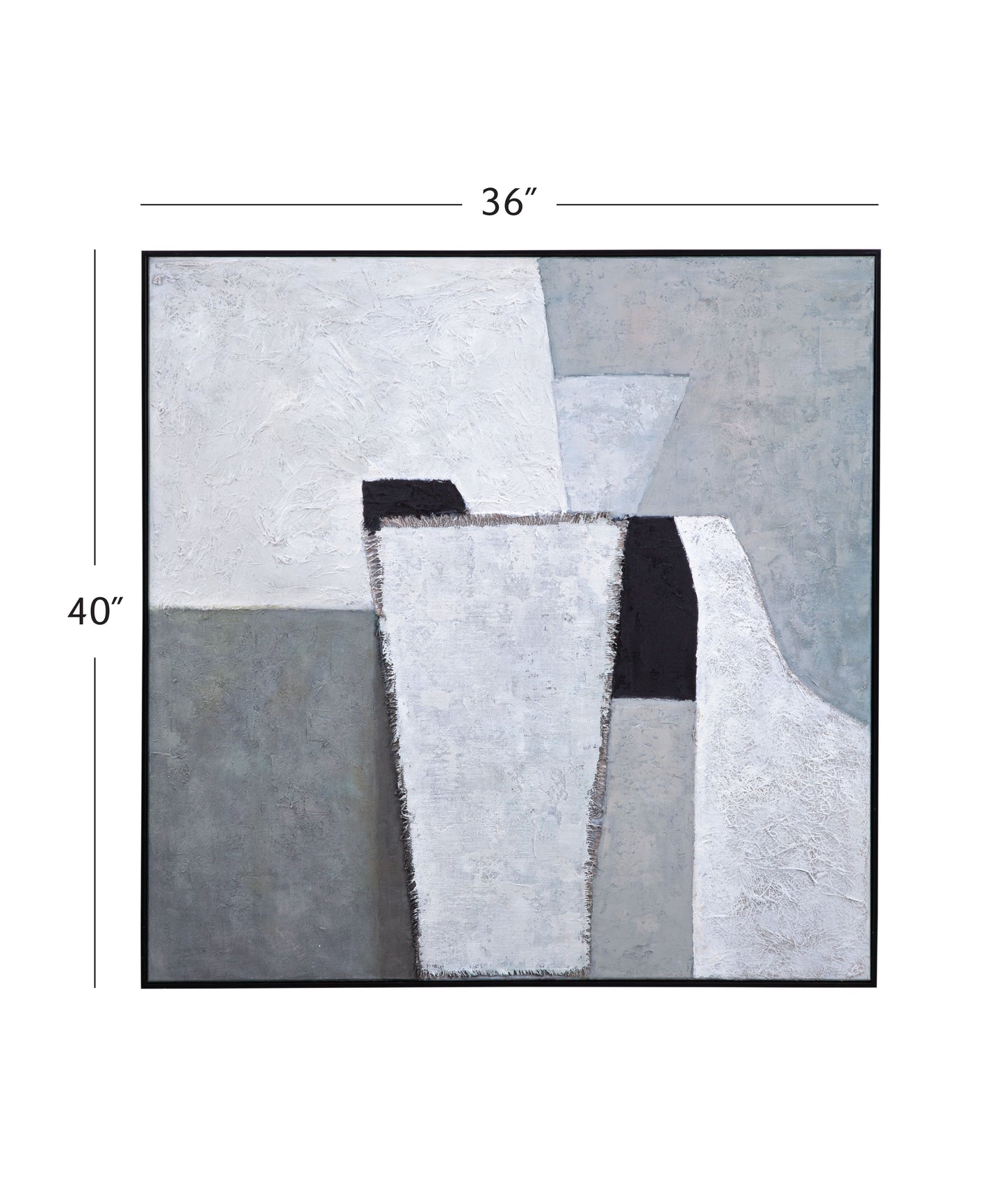 Landen Canvas Art - Gray