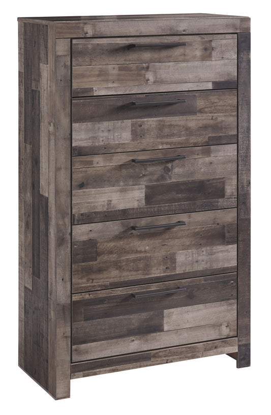 Derekson - Multi Gray - Five Drawer Chest