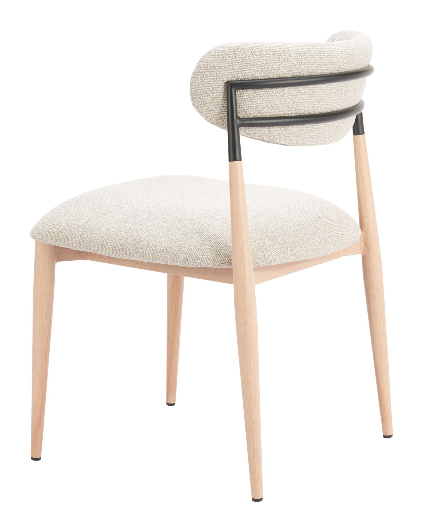 Equinox - Armless Dining Chair (Set of 2) - Oyster Gray & Natural