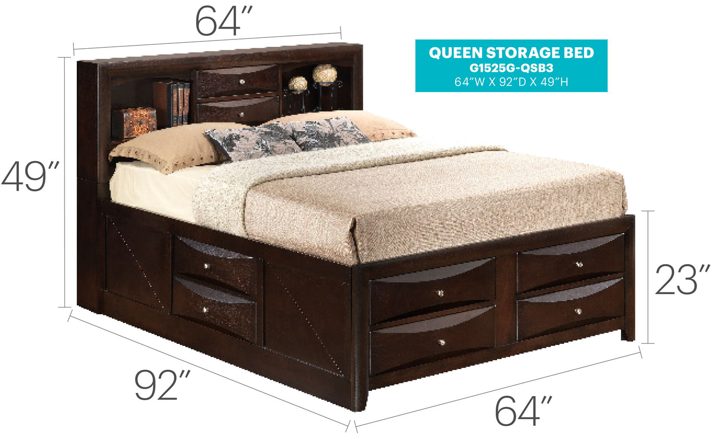 Glory Furniture - Marilla - Storage Bed