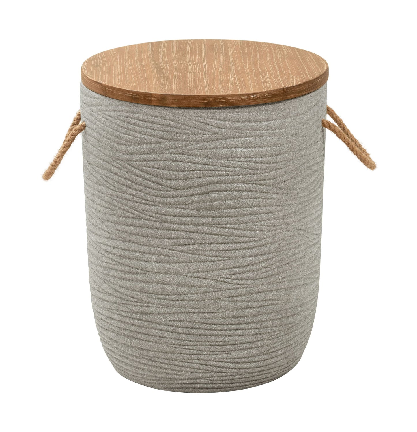 Biban - Outdoor Side Table - Natural & Brown