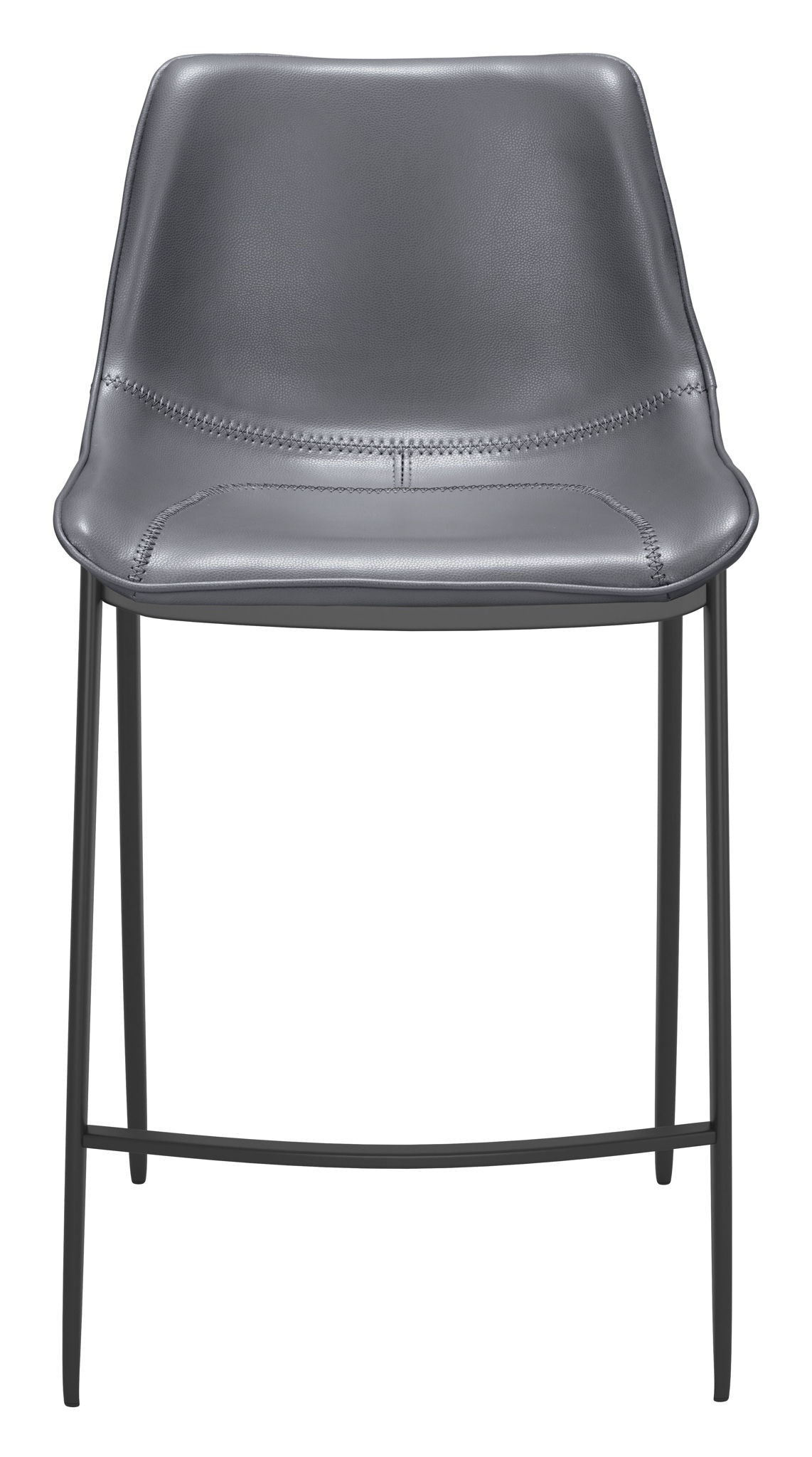 Magnus - Counter Chair (Set of 2) - Dark Gray / Black