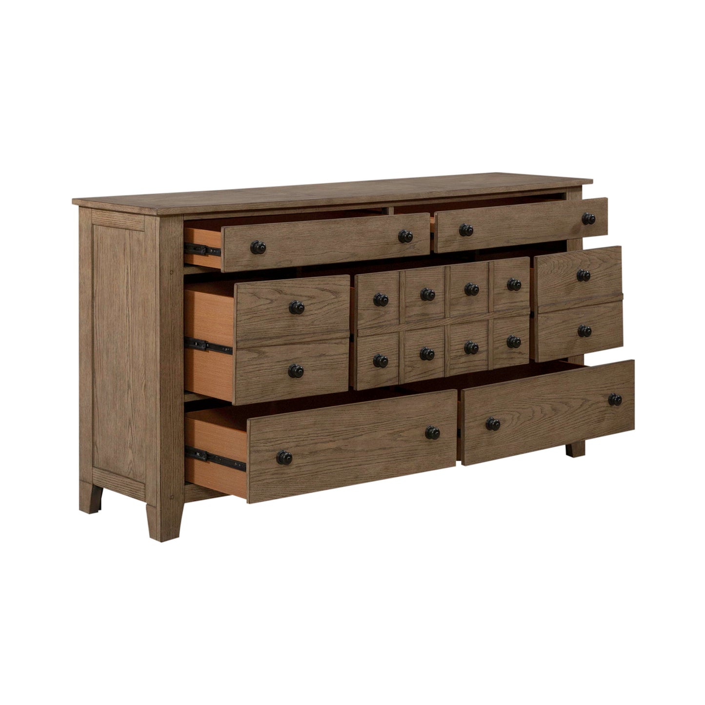 Grandpas Cabin - 7 Drawers Dresser - Light Brown