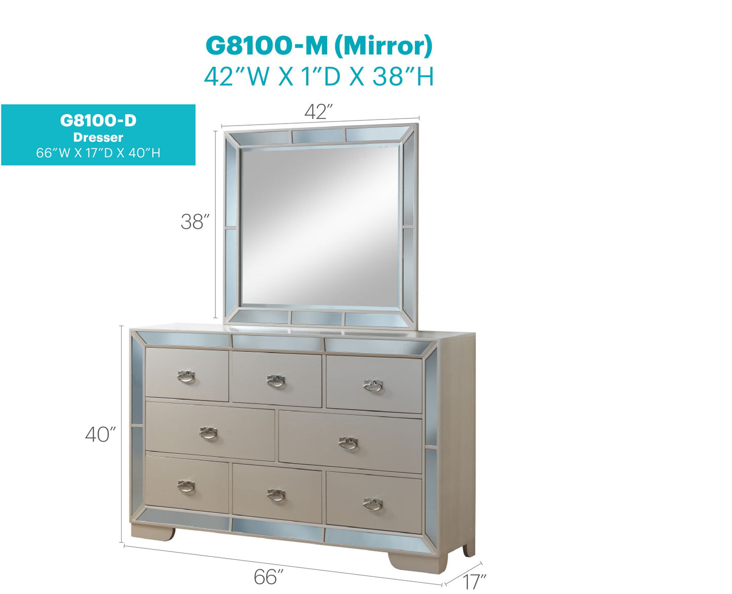 Glory Furniture - Hollywood Hills - Dresser