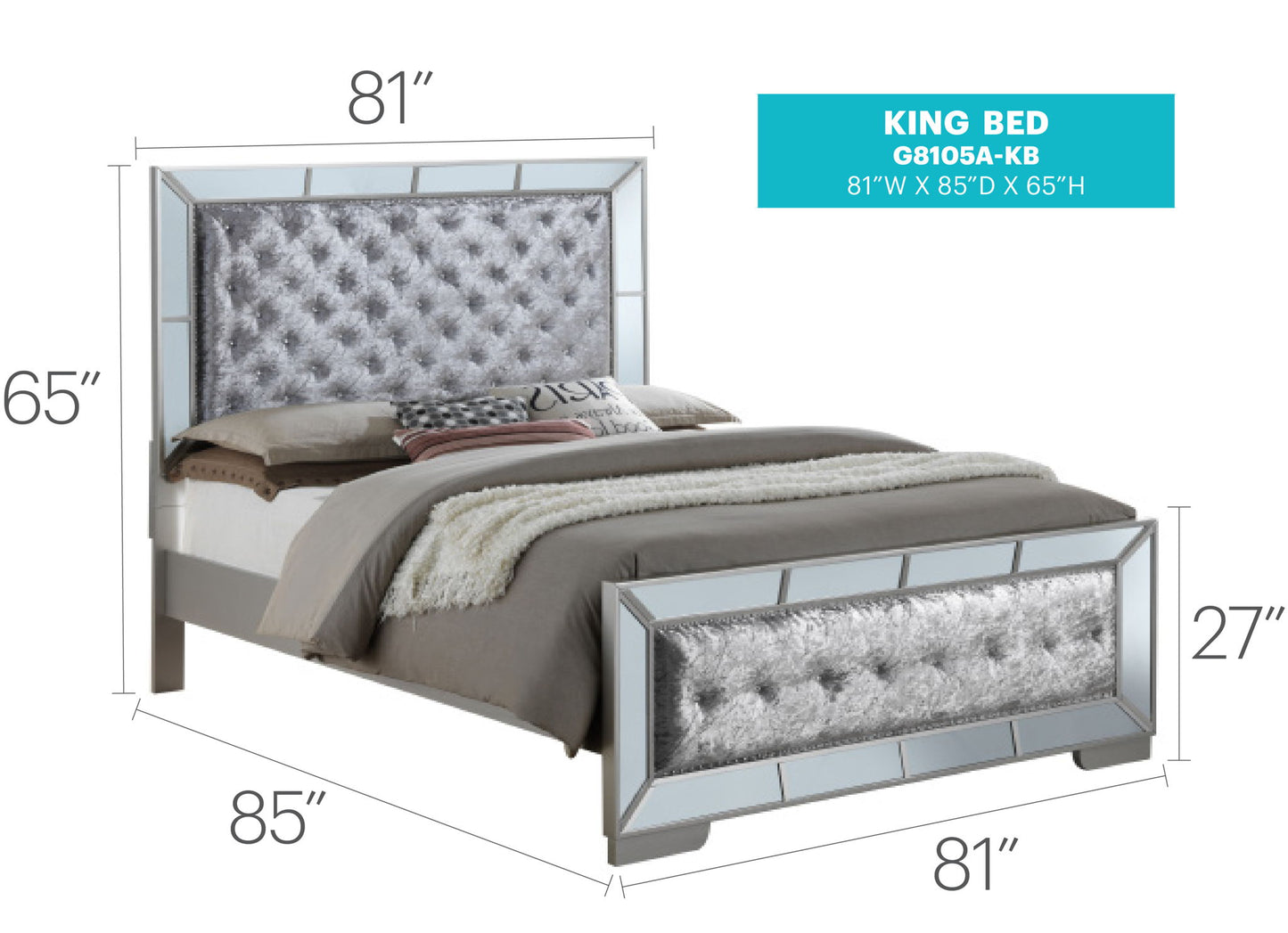 Glory Furniture - Hollywood Hills - Bed