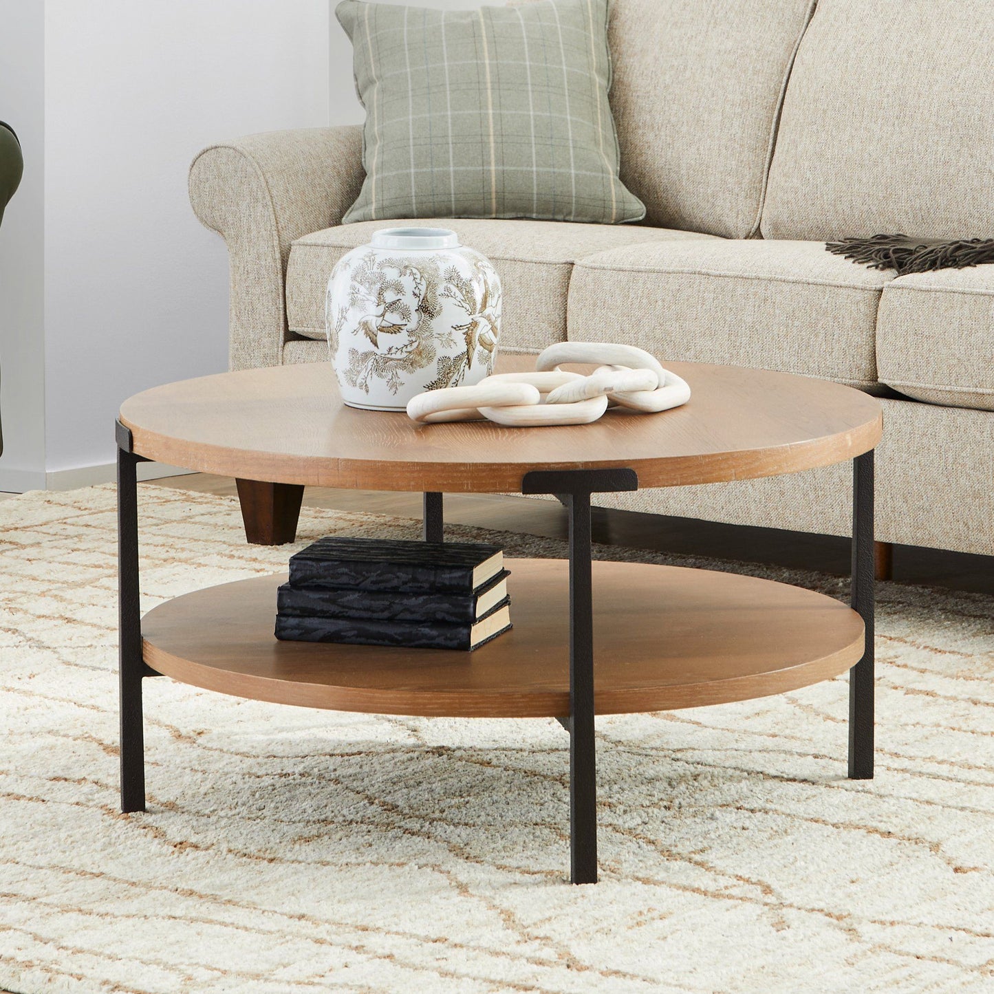 Millwork - Round Coffee Table - Light Brown