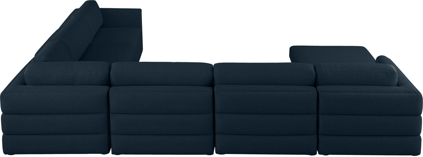 Beckham - Modular Sectional 7 Piece - Navy