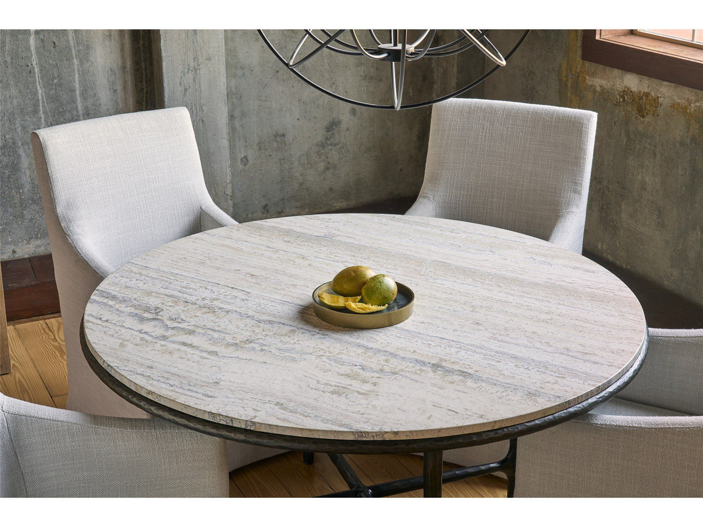 Griffith Park - Round Dining Table - Bronze / Gray