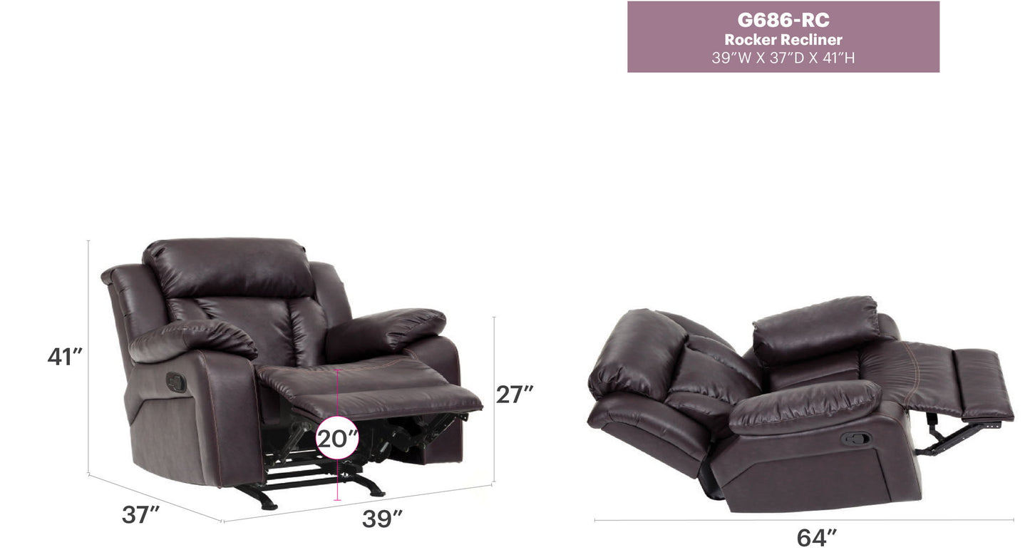 Glory Furniture - Daria - Rocker Recliner