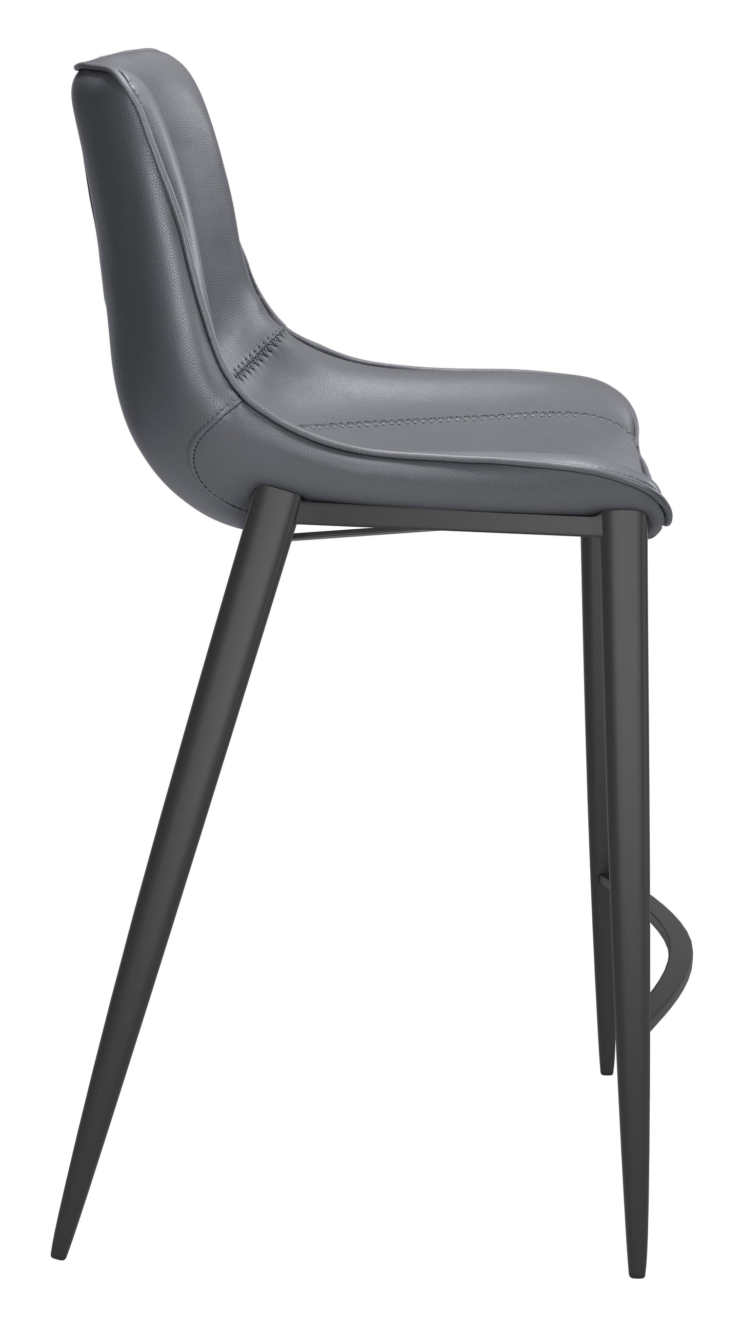 Magnus - Counter Chair (Set of 2) - Dark Gray / Black