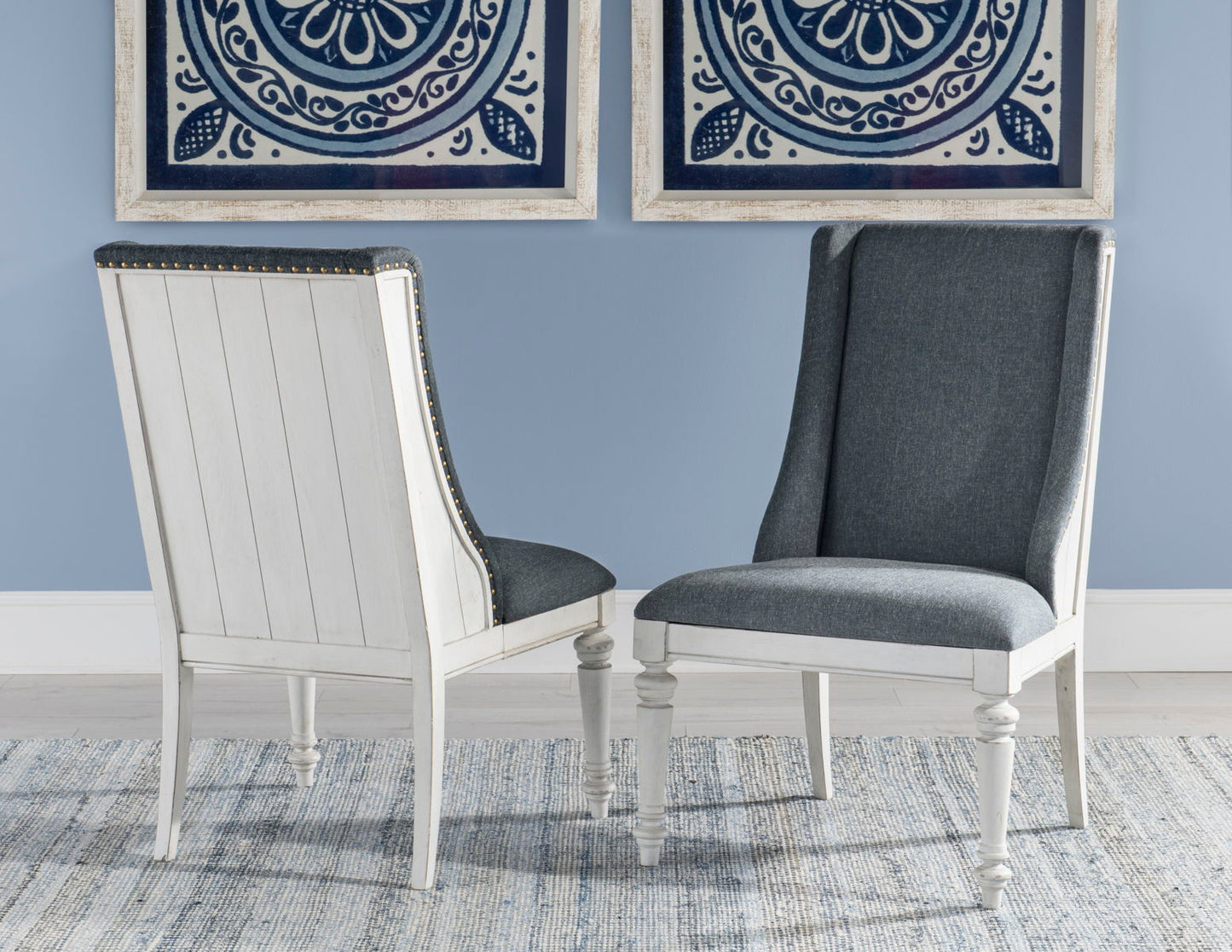 Cottage Park - Host Chair (Set of 2) - Dark Gray