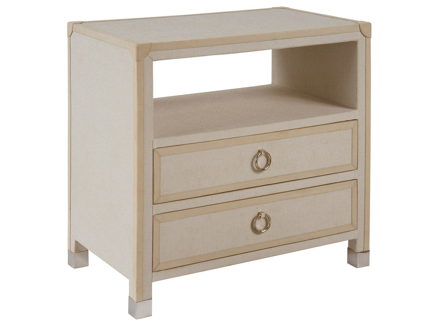 New Modern - Riven Nightstand - Gray