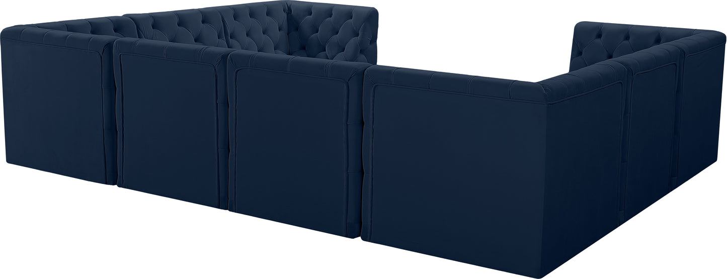 Tuft - Modular Sectional 8 Piece - Navy - Fabric