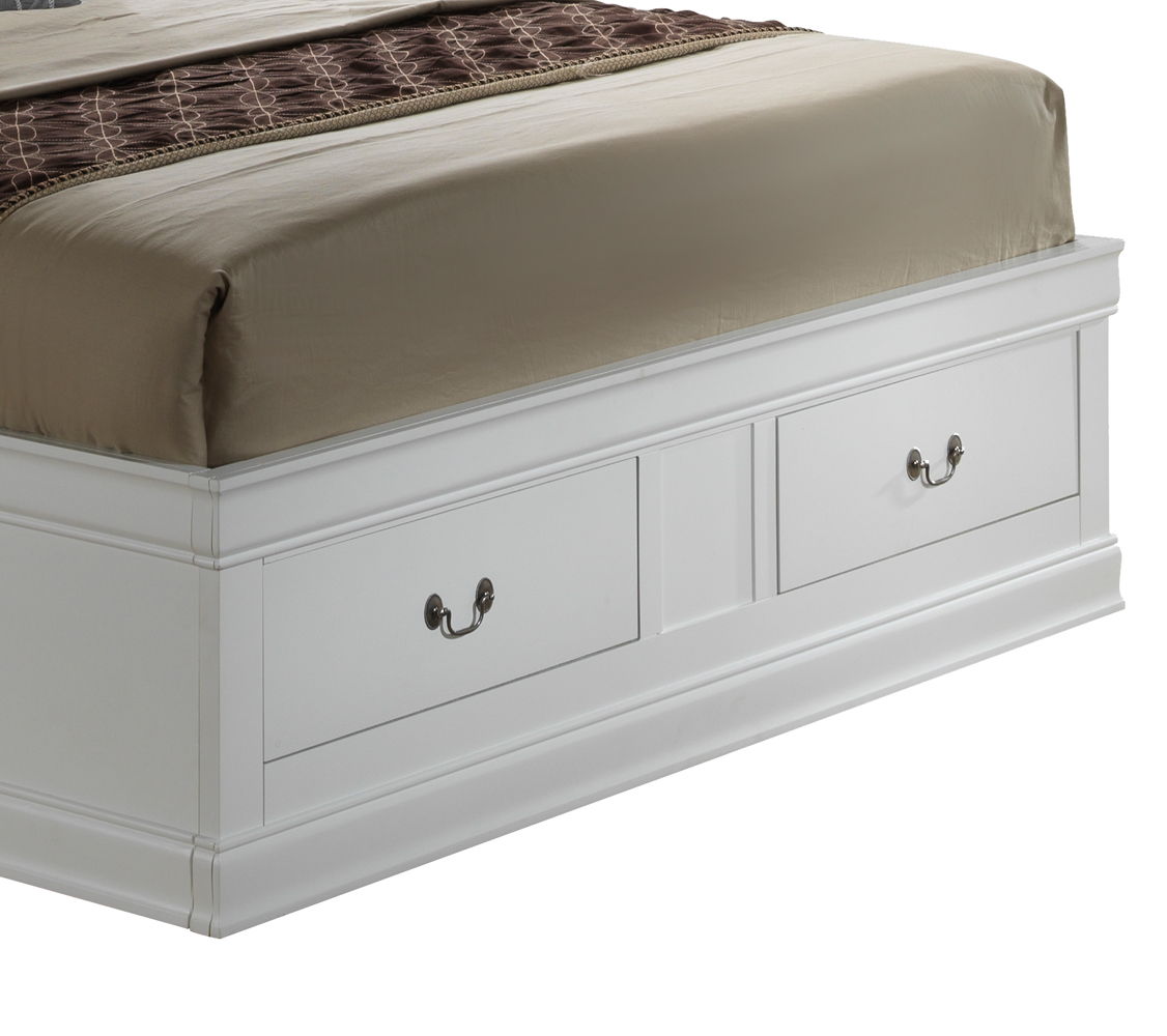 Glory Furniture - Louis Phillipe - Bookcase Storage Bed