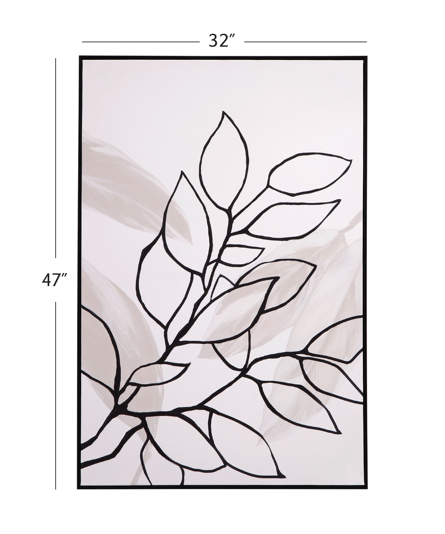 Harmony II Canvas Art - White