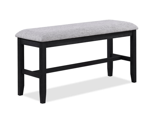 Buford - Counter Height Bench - Charcoal / Light Gray