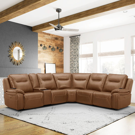 Callihan - 6 Piece Sectional - Brown