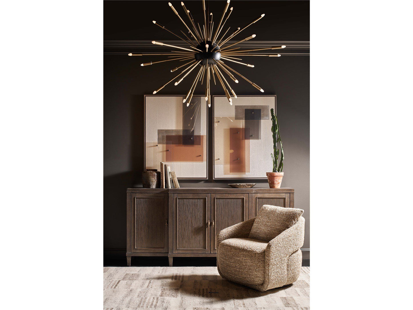 Elio - Lounge Chair - Beige / Gray