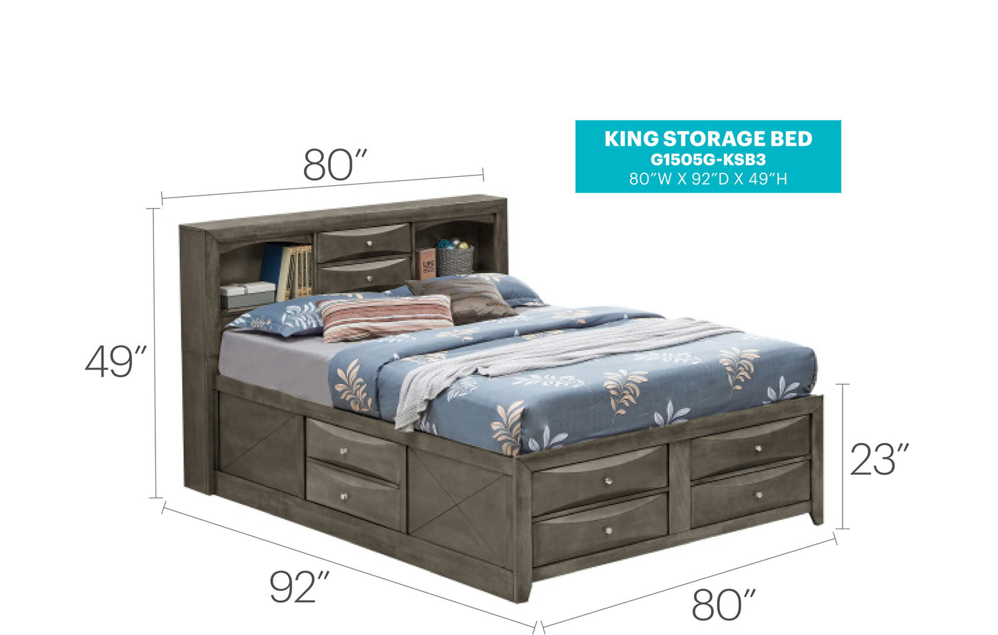Glory Furniture - Marilla - Storage Bed