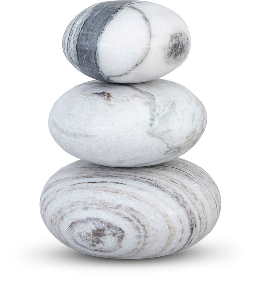 Pumpkin - 3 Piece Marble Decorative Object - Panda
