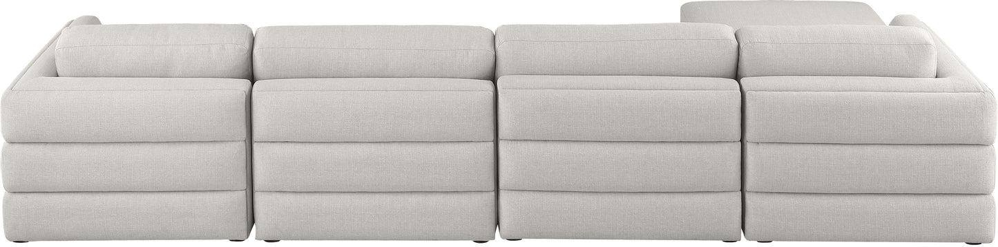 Beckham - Modular Sectional 5 Piece - Beige - Fabric