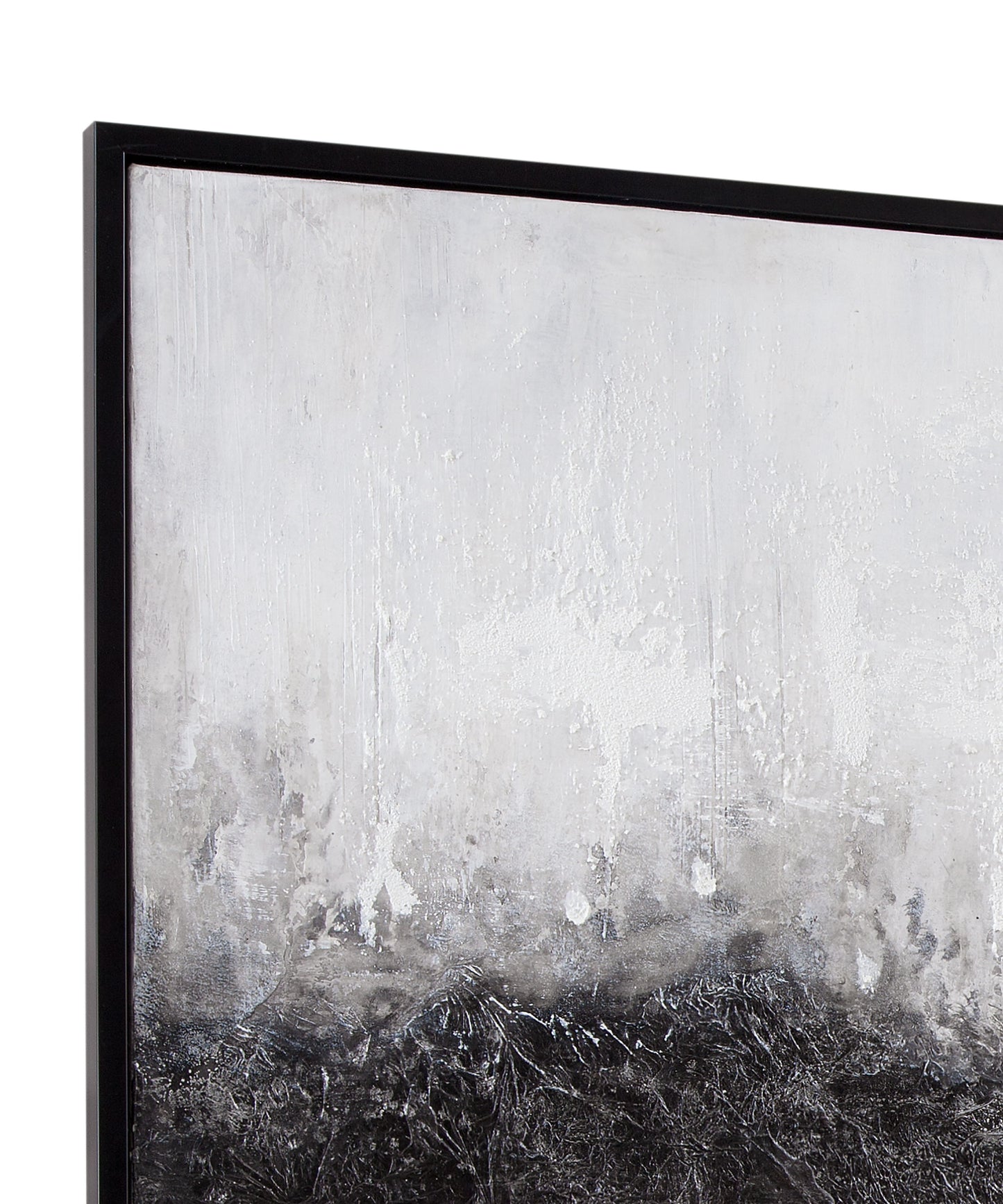 Divided Framed Canvas - Gray / Black