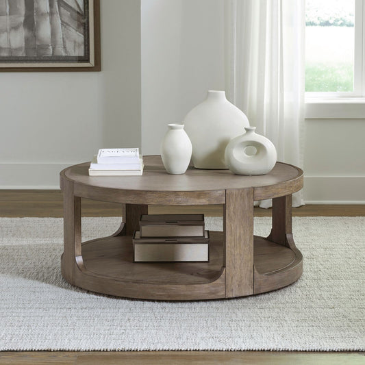 South Bend - Round Cocktail Table - Brown