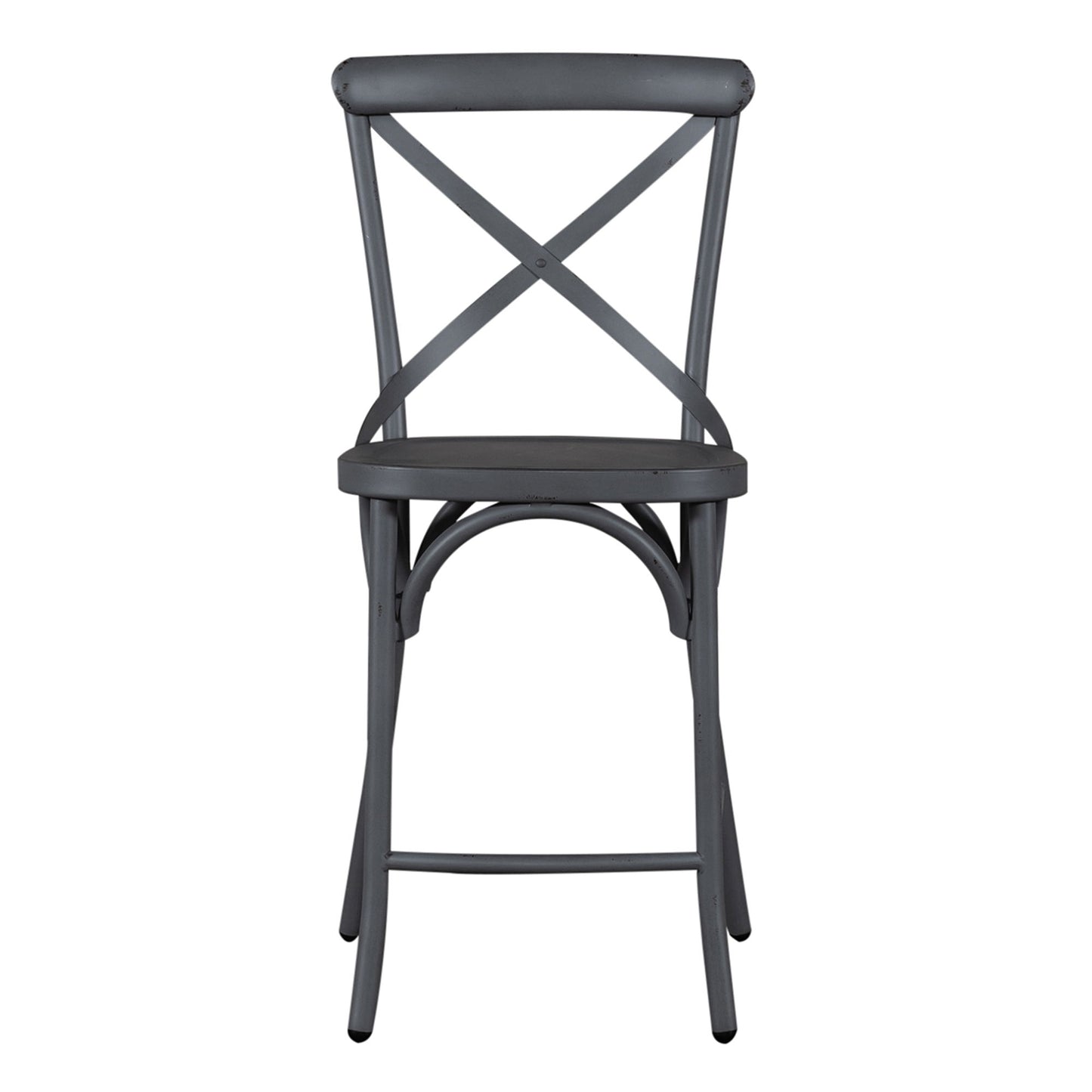 Vintage Series - X Back Counter Chair - Gray
