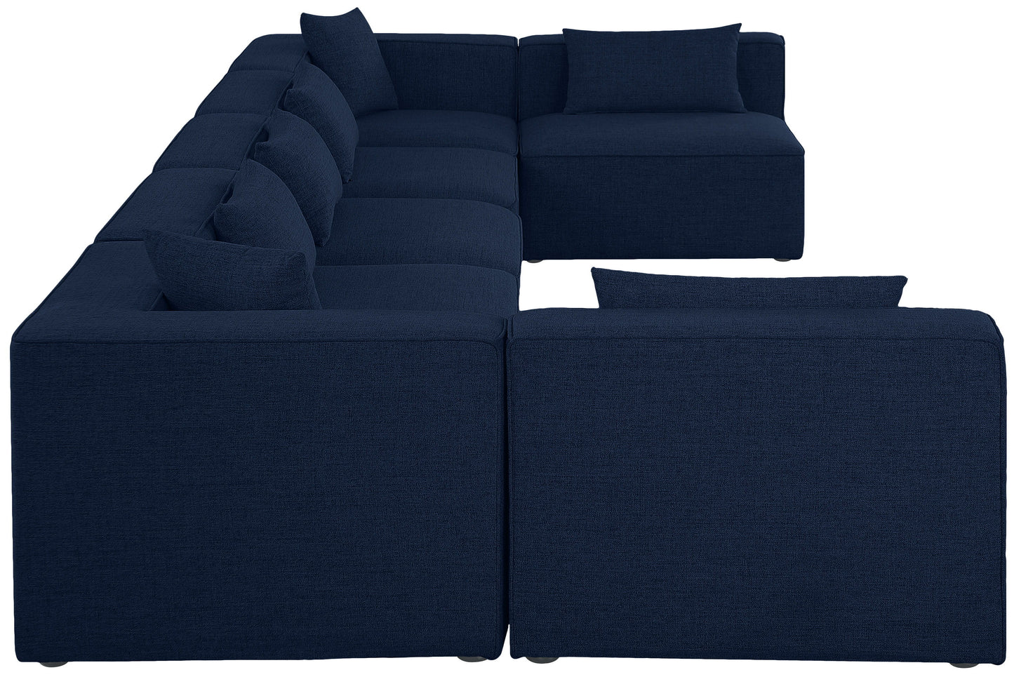 Cube - Modular Sectional 7 Piece - Navy