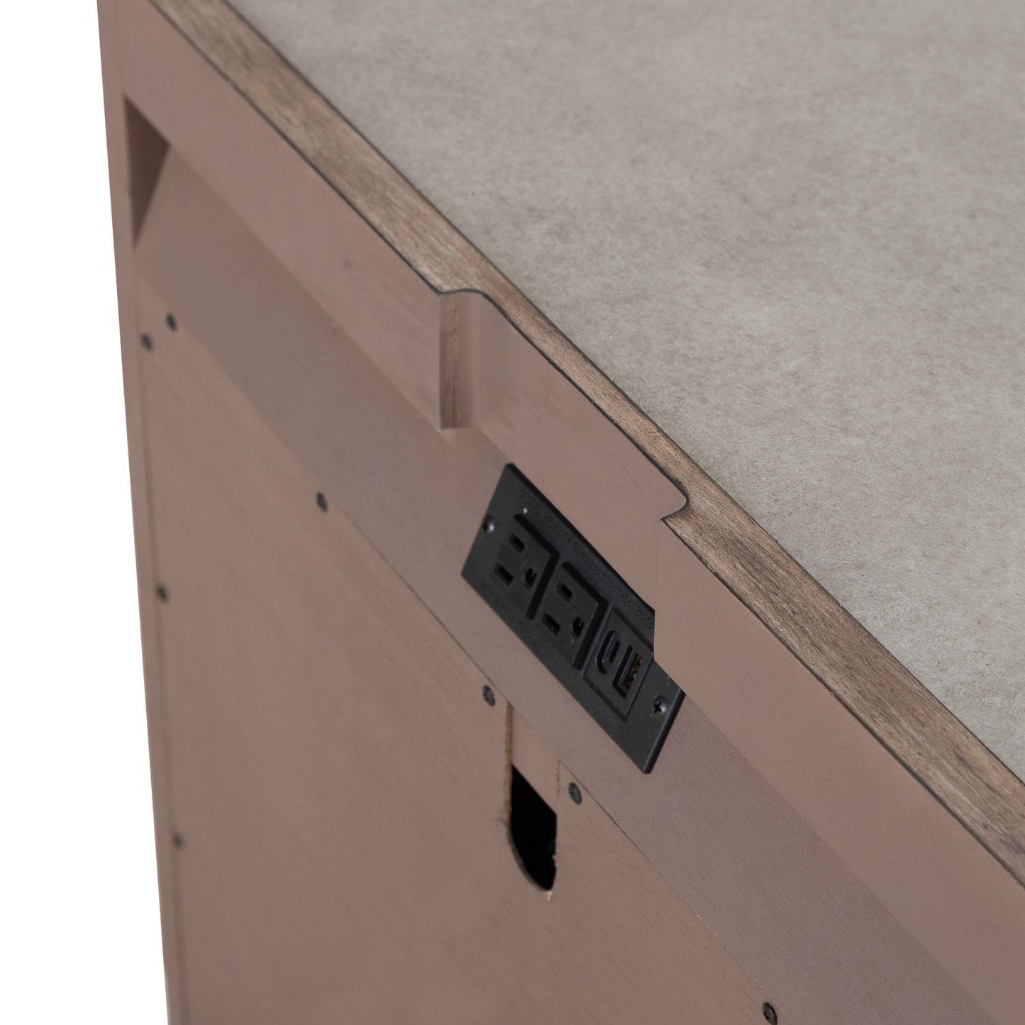 South Bend - Nightstand With Charging Station - Brown