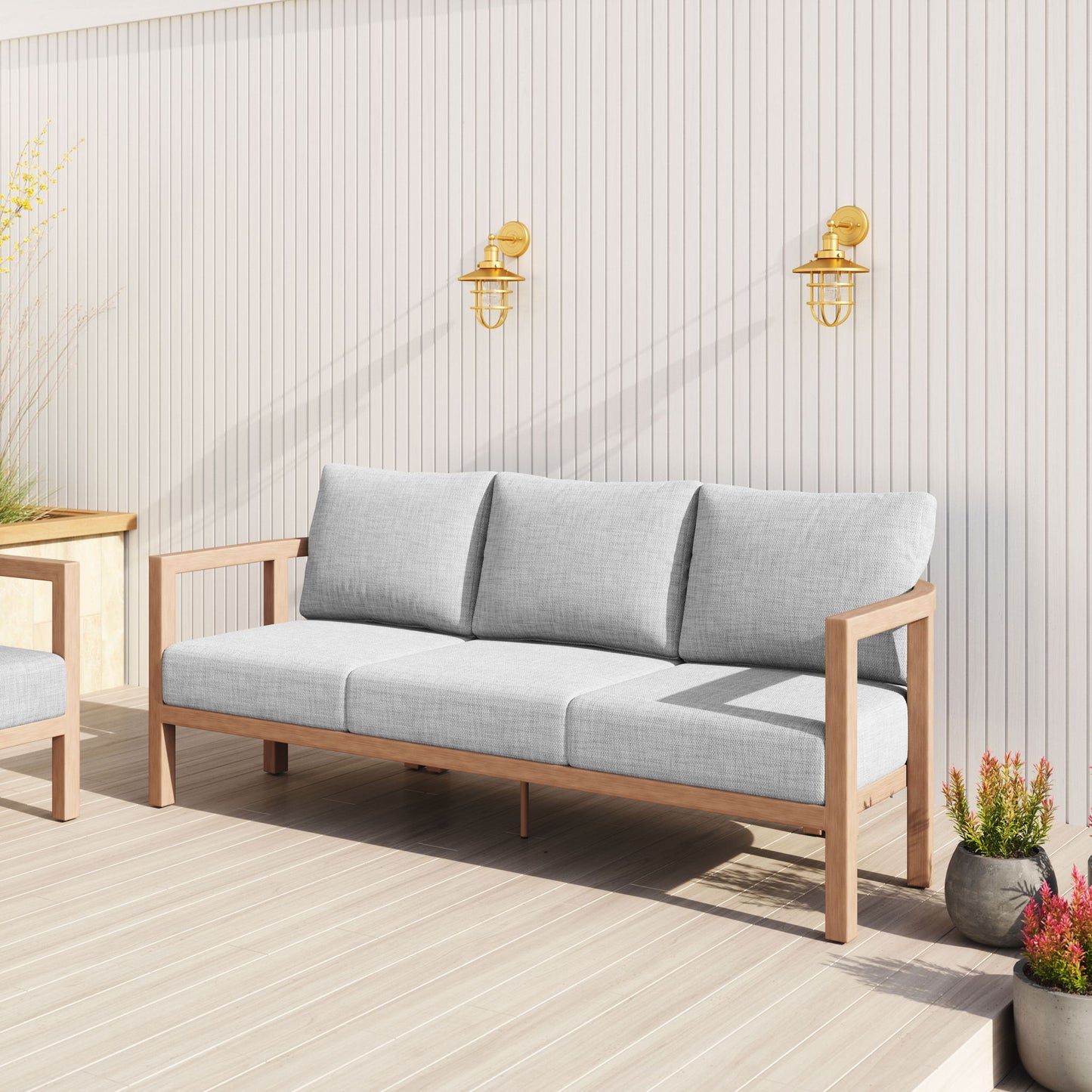 Leto - Outdoor Sofa - Gray