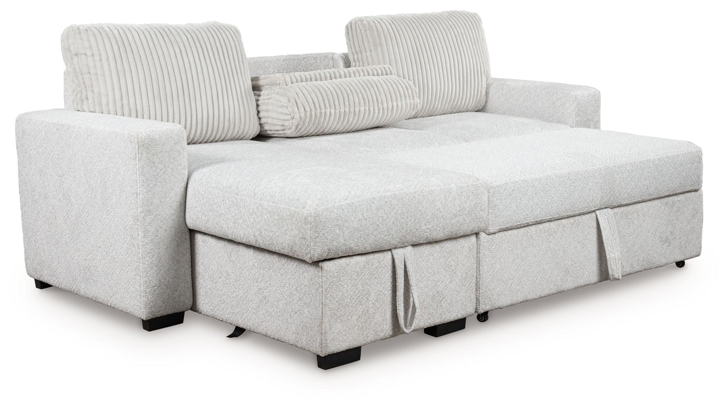 Wohlen - 2-Piece Sectional With Pop Up Sleeper And LAF Corner Chaise - Alloy