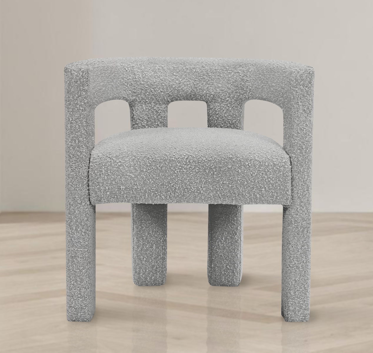 Athena - Boucle Fabric Dining Chair