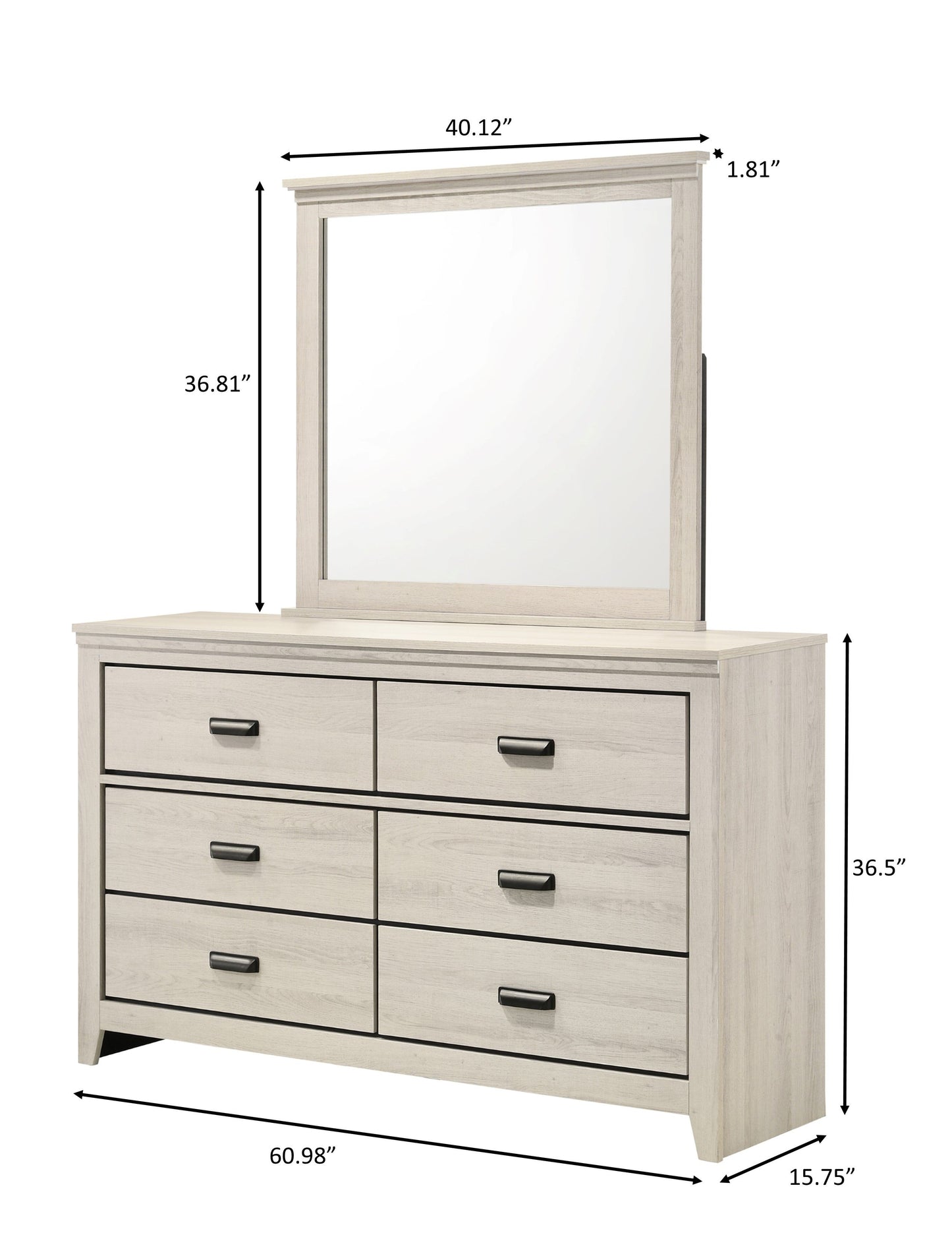 Carter - Dresser, Mirror