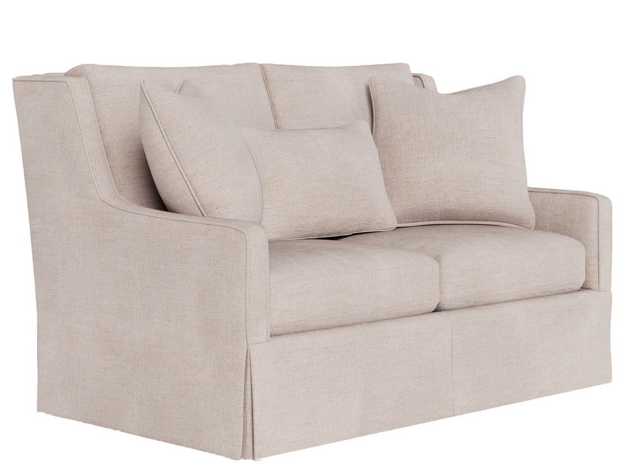 Hudson - Skirted Loveseat, Special Order - Beige