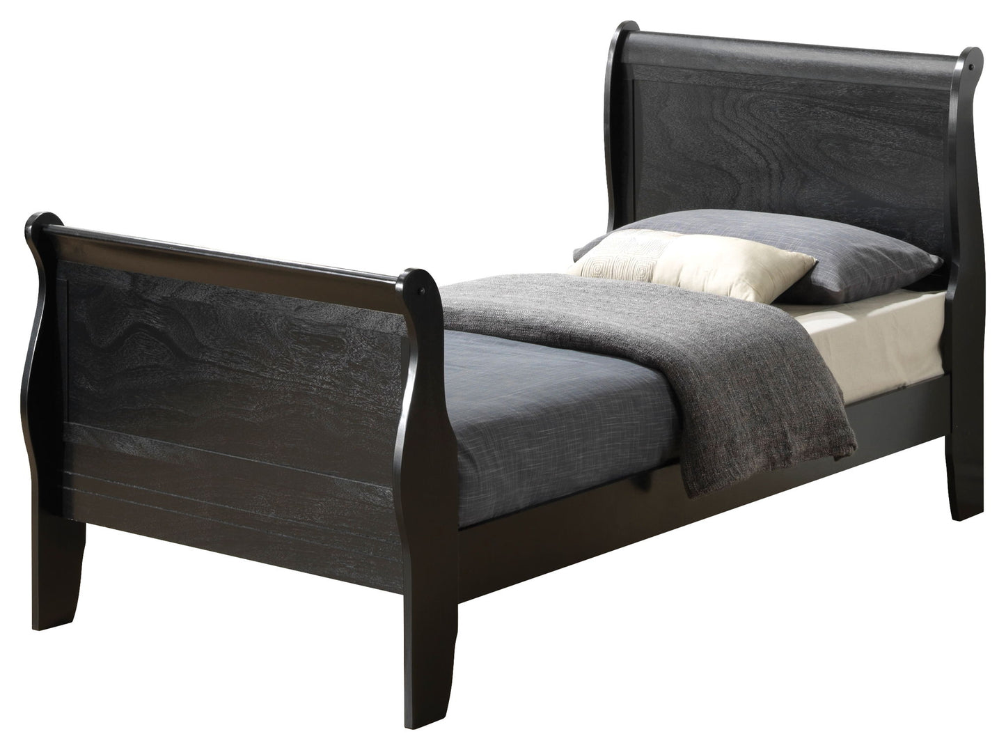 Glory Furniture - Louis Phillipe - Sleigh Bed