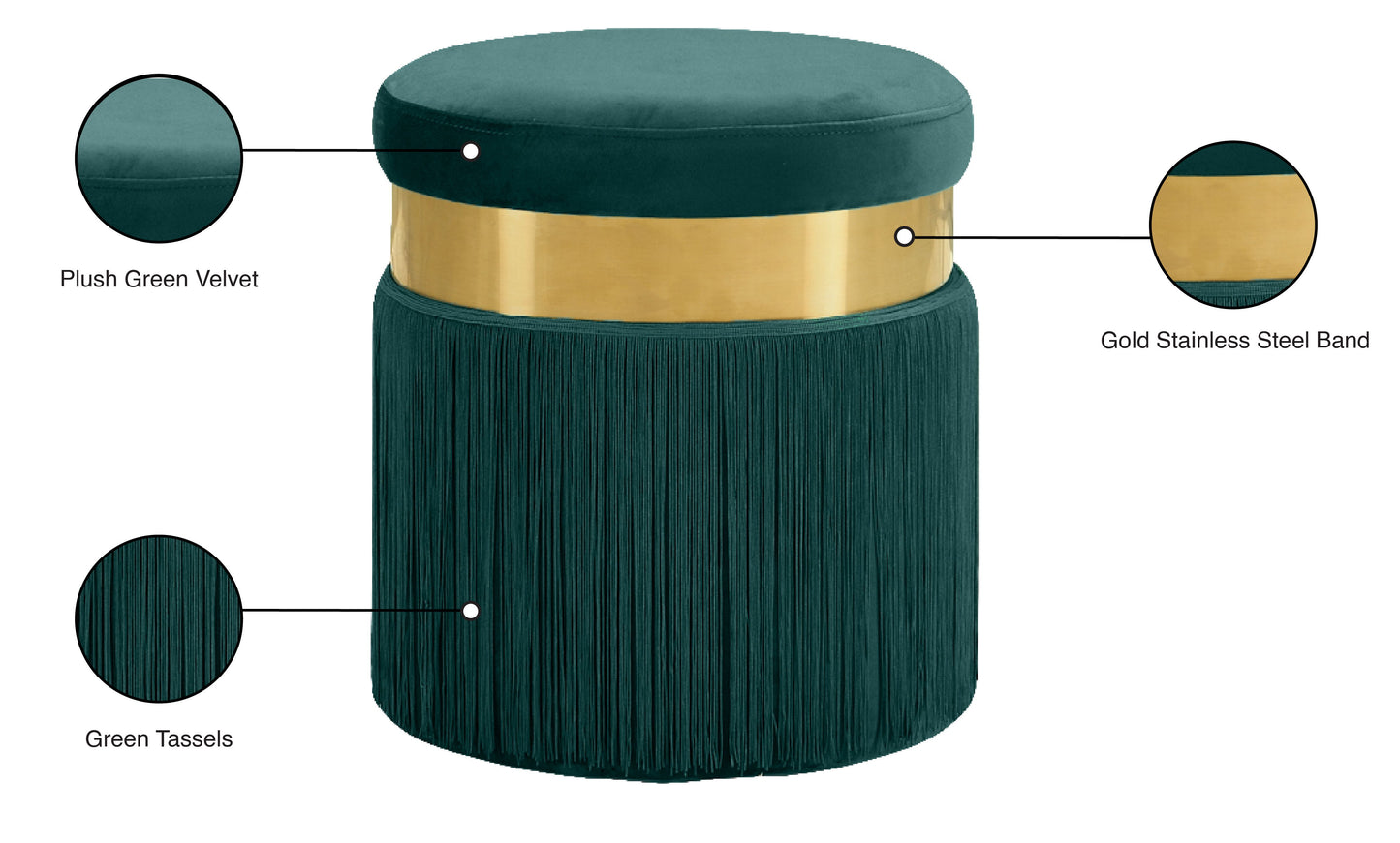 Yasmine - Stool Ottoman