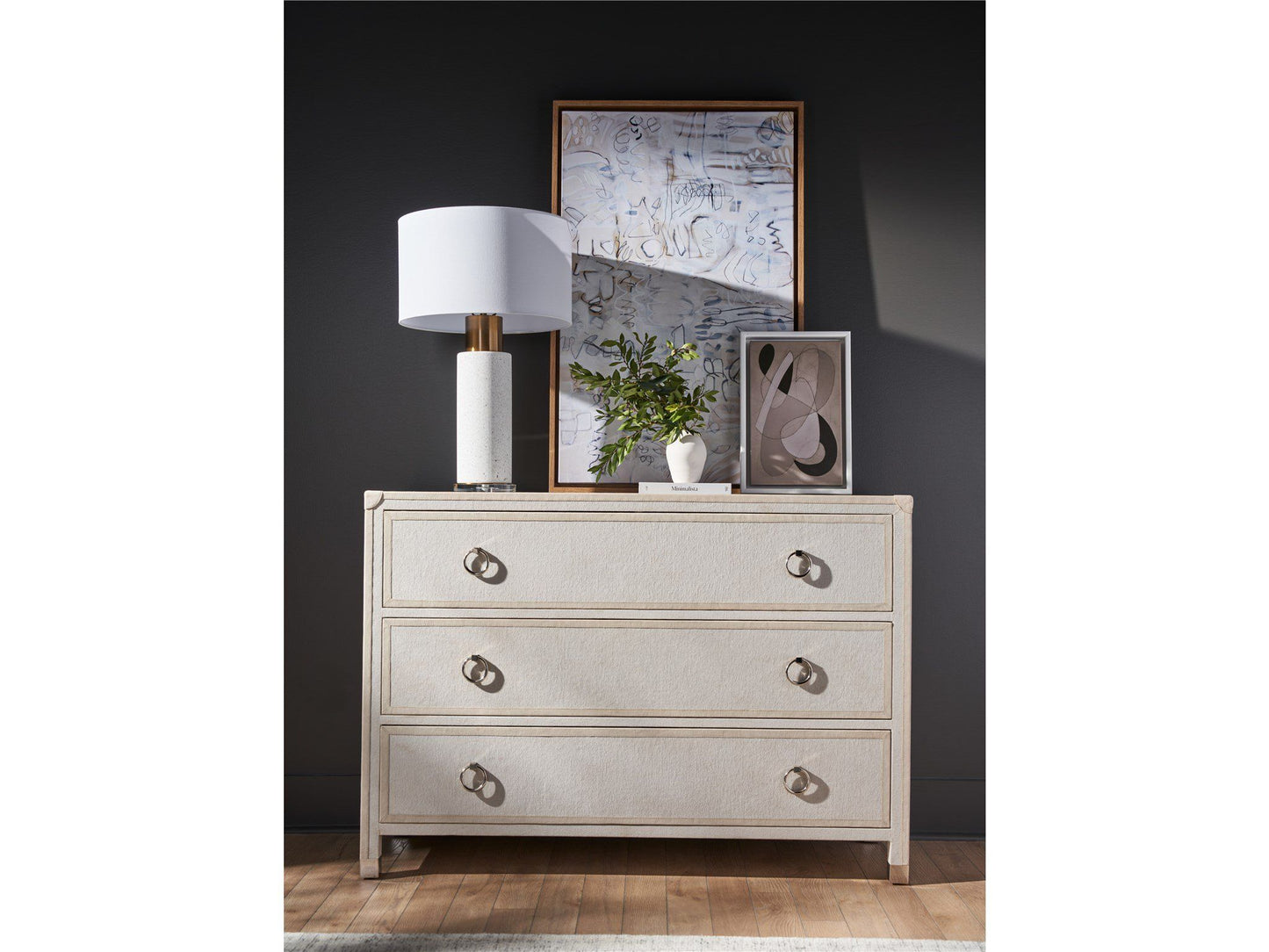 New Modern - Riven Dresser - White