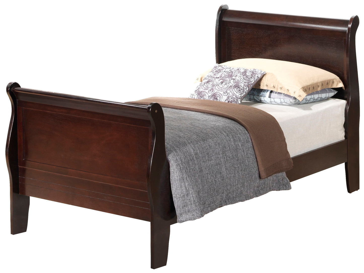Glory Furniture - Louis Phillipe - Sleigh Bed