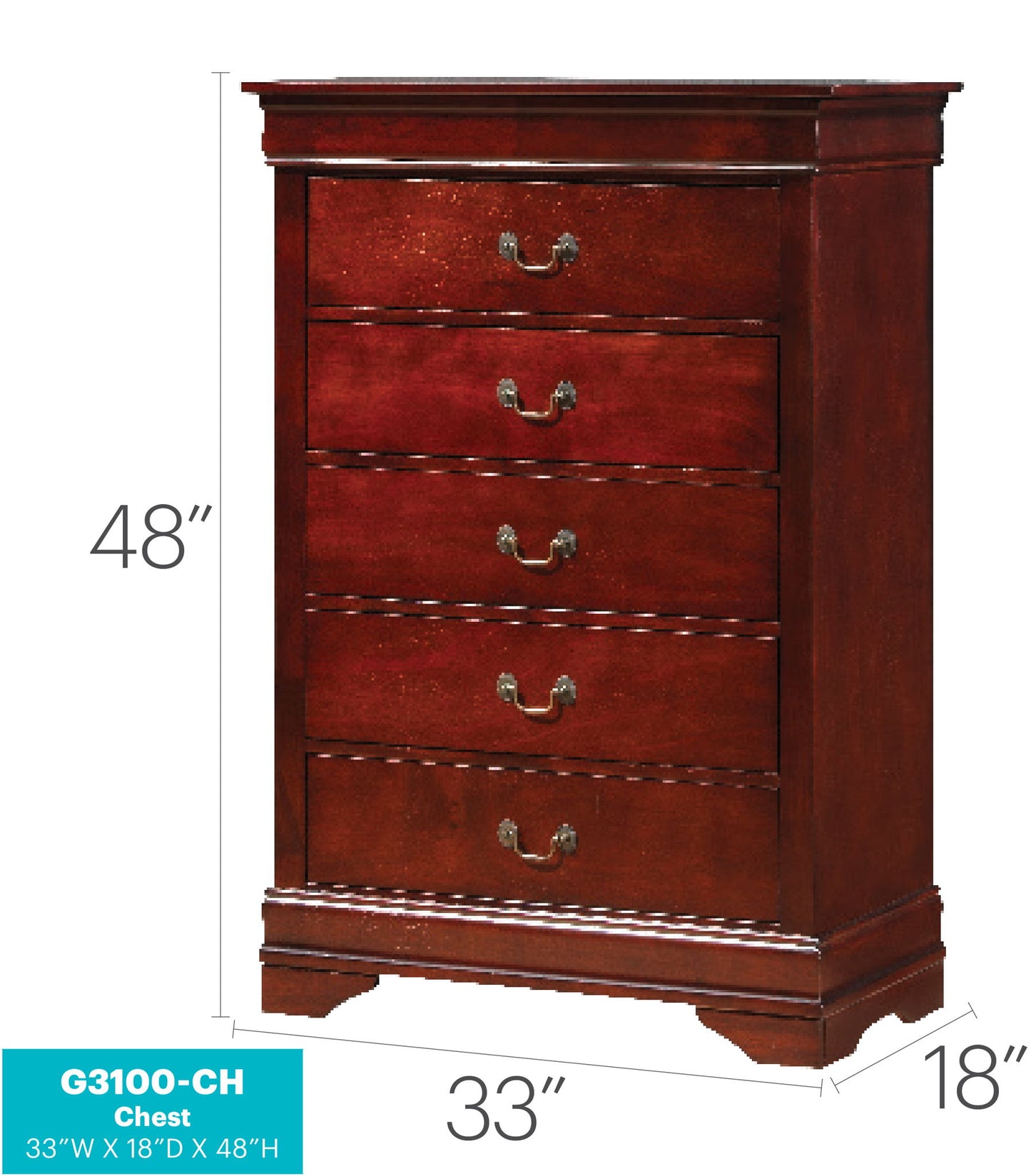 Glory Furniture - Louis Phillipe - Accent Chest
