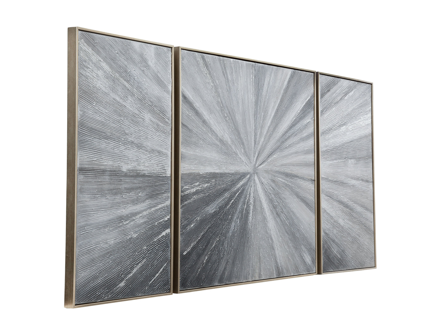 Cambric Canvas Art (Set of 3) - Dark Gray