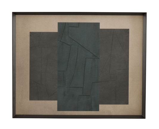 Soft Slate II Framed Print - Dark Gray