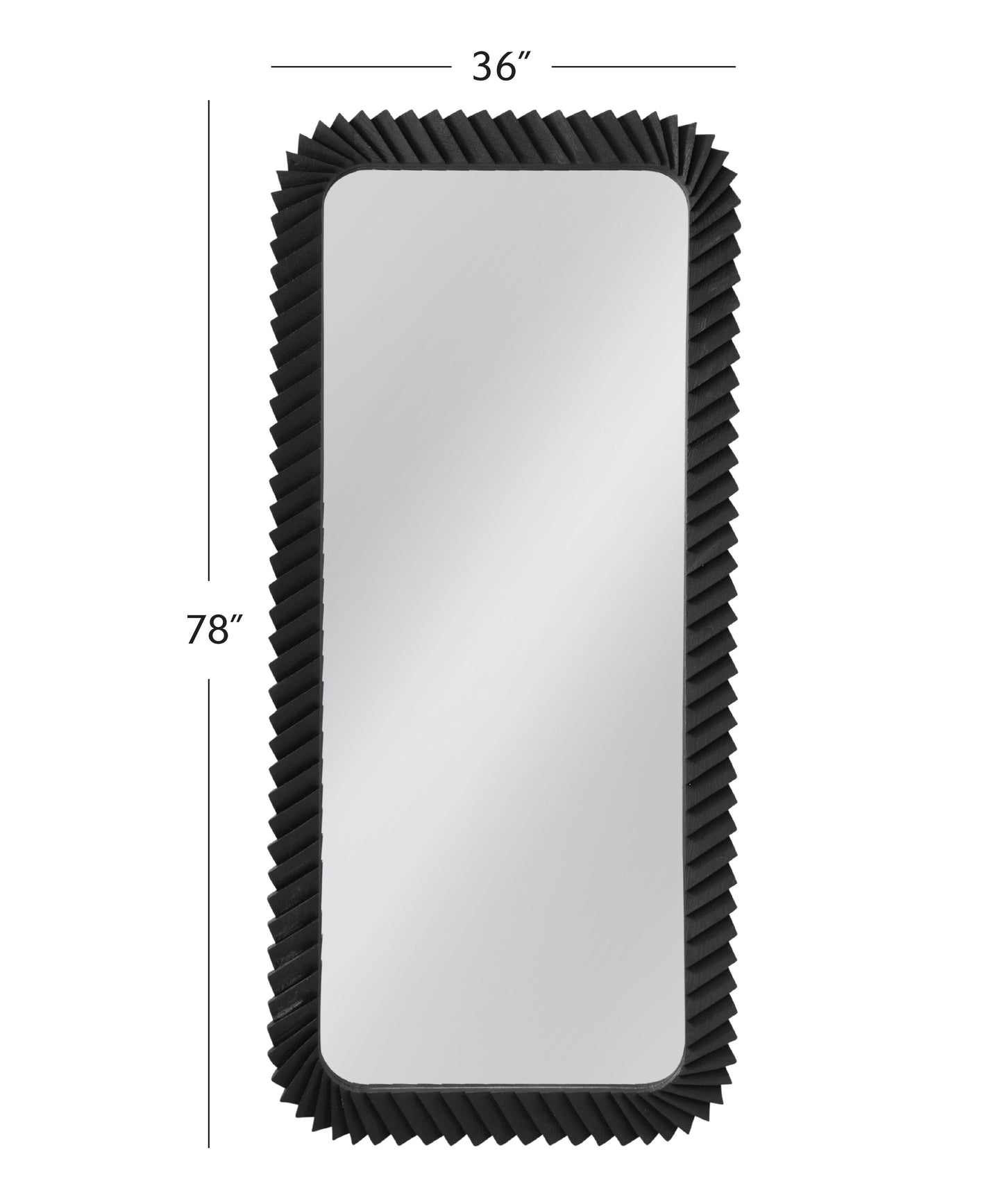 Kindlow - Floor Mirror - Black