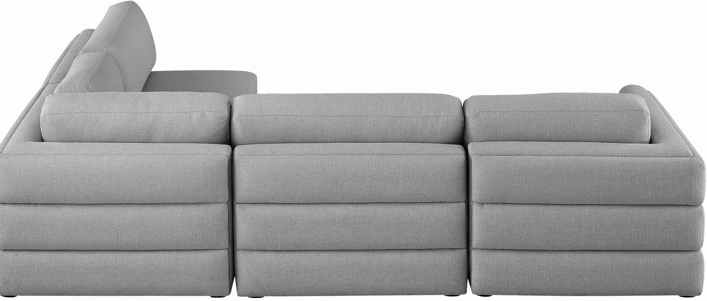 Beckham - Modular Sectional 4 Piece - Gray - Fabric