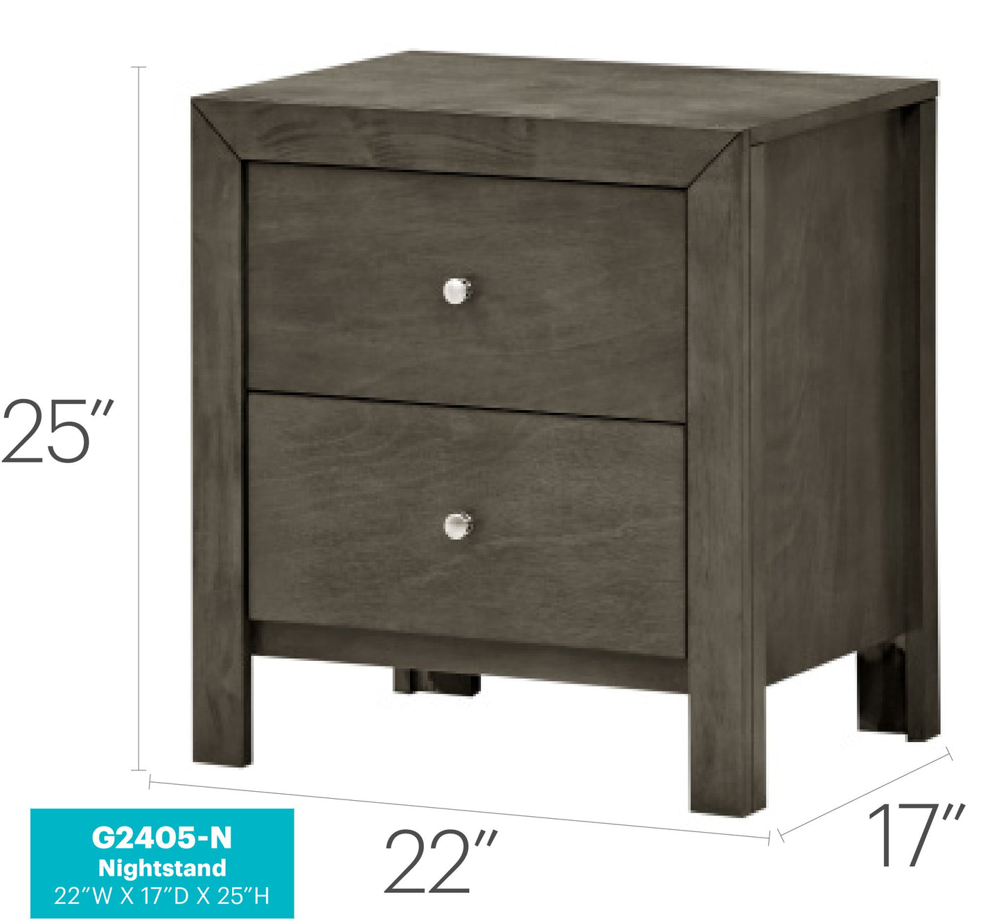 Glory Furniture - Burlington - Nightstand