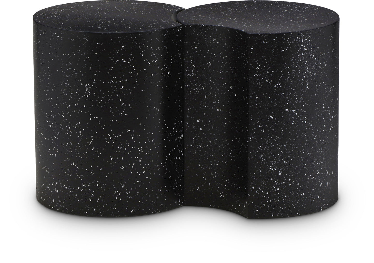 Dimple - 2 Piece Modular End Table - Terazzo Finish