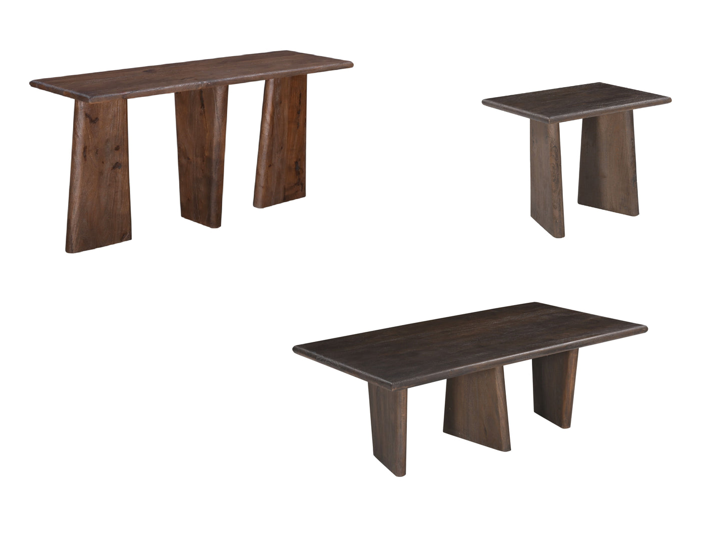 Lasso - Console Table - Antique Natural Mango With Sandblasting