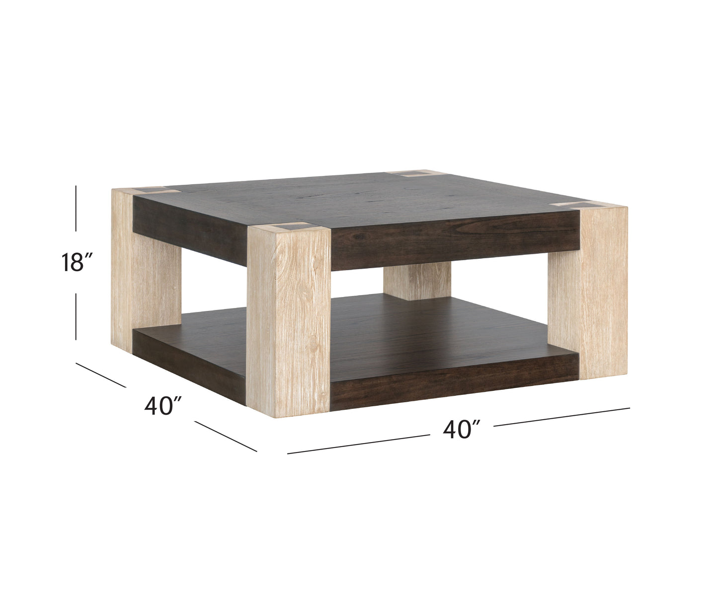 Harmony - Cocktail Table - Carbon Mindi / Blonde Acacia